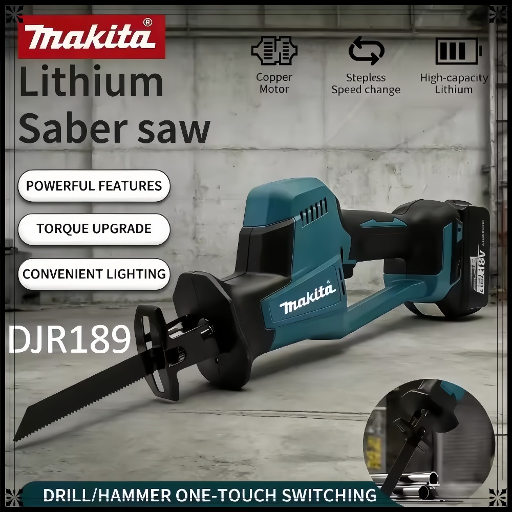 Metal Saw Reciprocating - 2026 Makita DJR189 18V Brushless Cordless