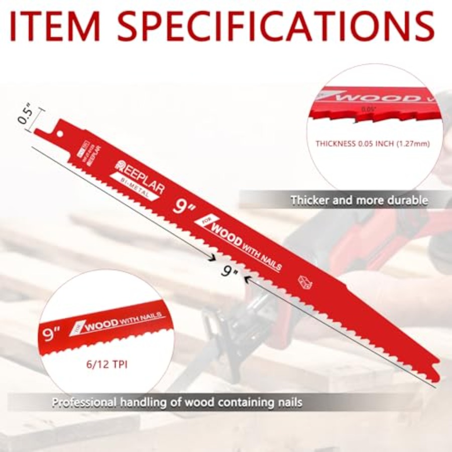 Stud and Nail sawzall Blades9  – Metal Saw Reciprocating recenzja i cena