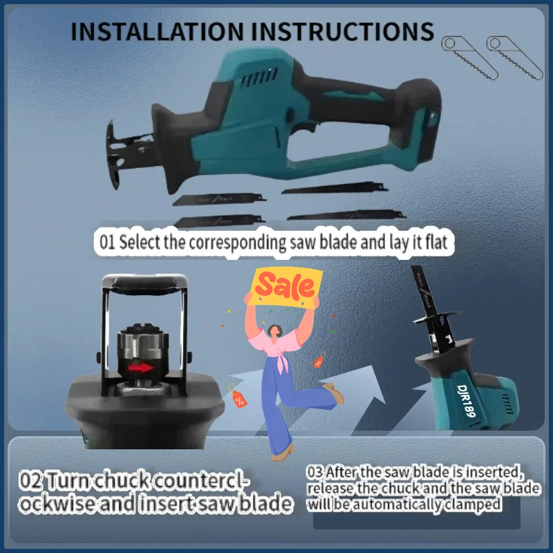 Makita DJR189 Cordless Electri – Metal Saw Reciprocating recenzja i cena