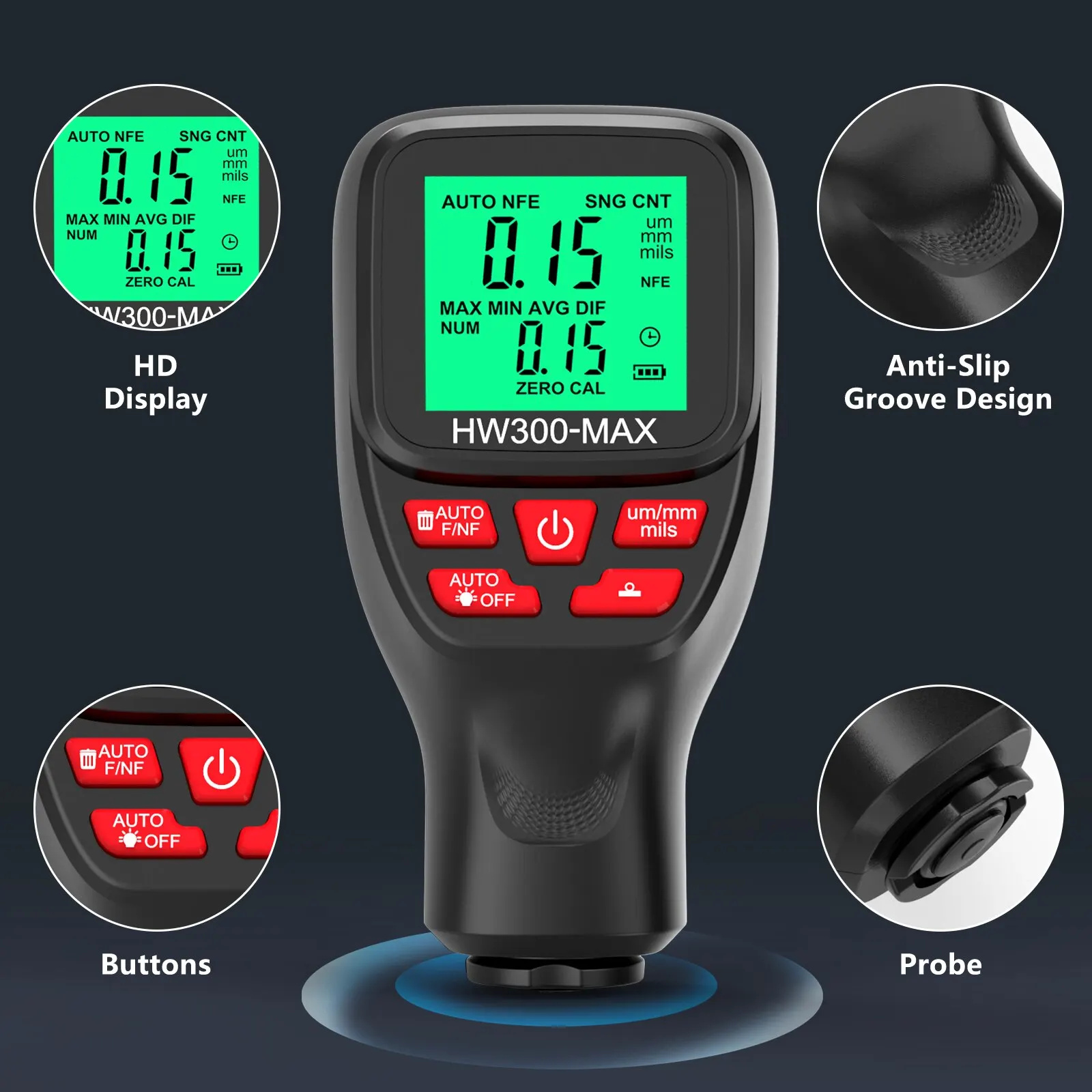 1Set HW300-MAX Coating High Pr – Paint Thickness Gauge recenzja i cena