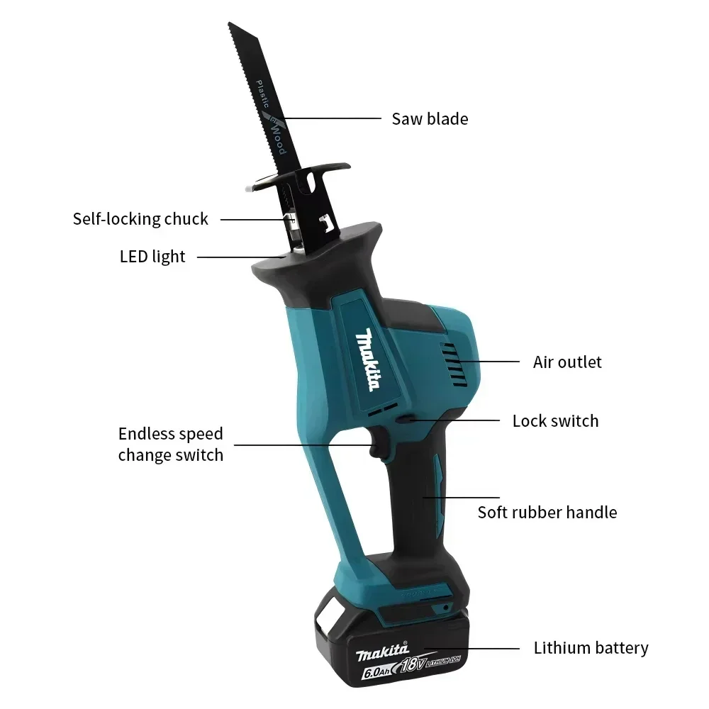 Makita DJR189 18V Cordless Ele – Metal Saw Reciprocating recenzja i cena