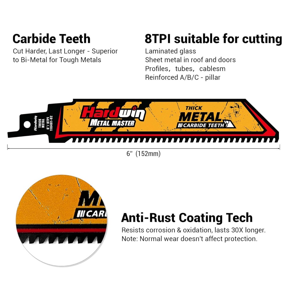6-Inch 8 TPI Carbide Reciproca – Metal Saw Reciprocating recenzja i cena