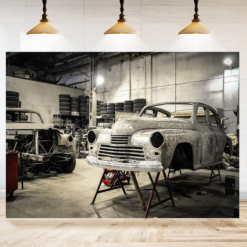 Auto Repair Shop Tyre Lights P – Auto Repair Shop Background recenzja i cena